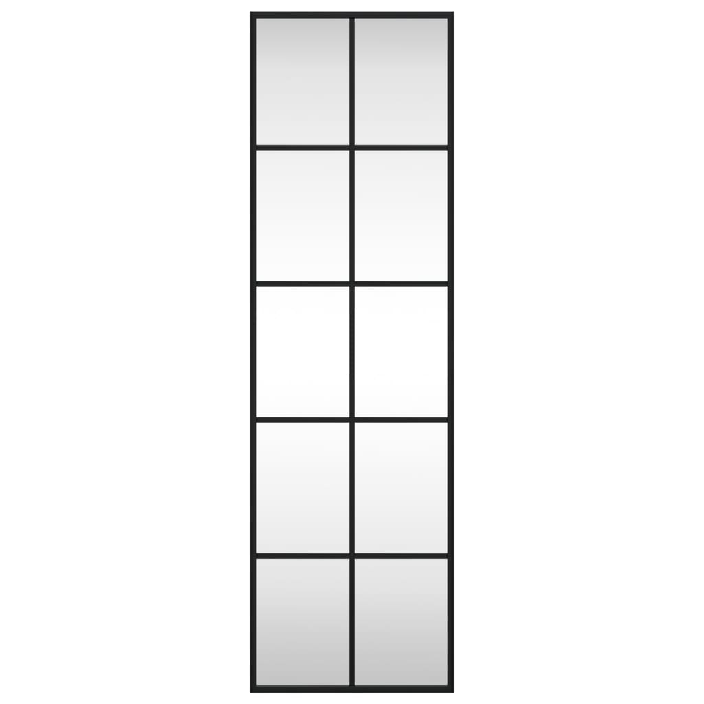 Vidaxl Wandspiegel rechteckig 30 x 100 cm Eisenschwarz