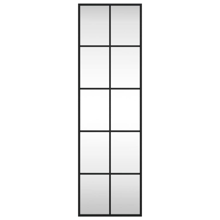 Vidaxl Wandspiegel rechteckig 30 x 100 cm Eisenschwarz