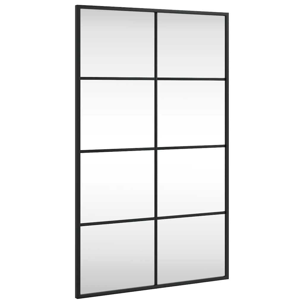 Vidaxl Wandspiegel rechteckig 50 x 80 cm Eisenschwarz