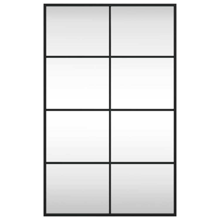 Vidaxl Wandspiegel rechteckig 50 x 80 cm Eisenschwarz