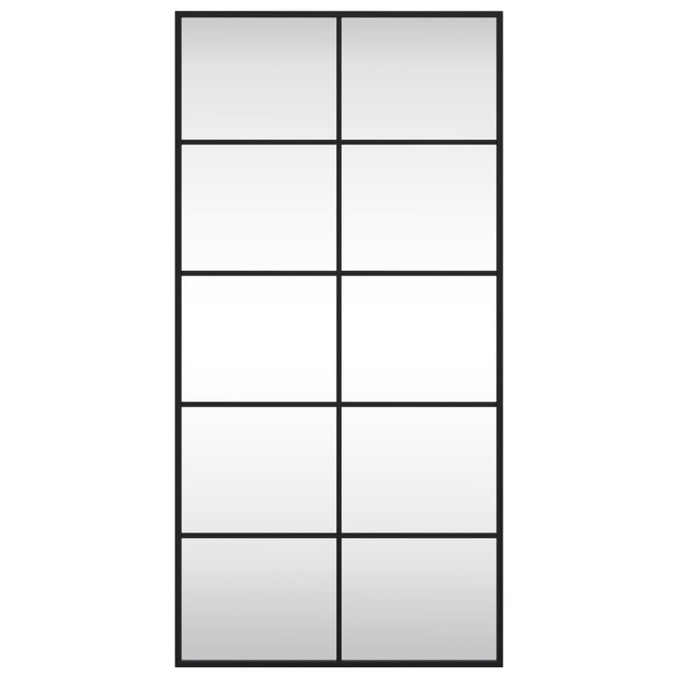 Vidaxl Wandspiegel rechteckig 50 x 100 cm Eisenschwarz