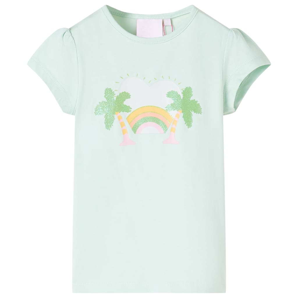VidaXL Kindershirt 116 helles Mint