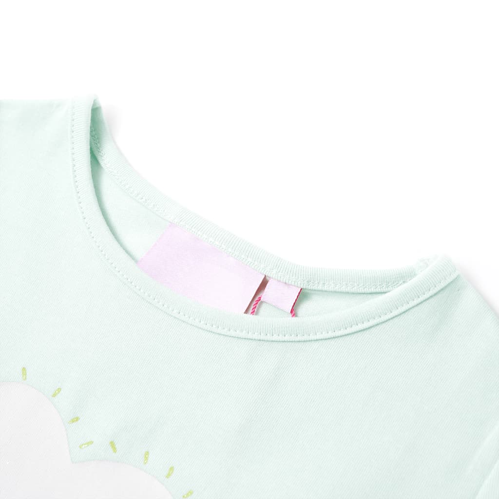VidaXL Kindershirt 116 helles Mint