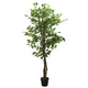 VIDAXL Künstliche Pflanze Ficus 1008 Blätter 180 cm Grün