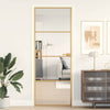 Vidaxl Innenür schmal 76x201,5 cm gehärtetes Glas und Aluminiumgoldfarbe
