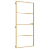 Vidaxl Innenür schmal 93x201,5 cm gehärtetes Glas und Aluminiumgoldfarbe