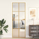Vidaxl Innenür schmal 76x201,5 cm gehärtetes Glas und Aluminiumgoldfarbe