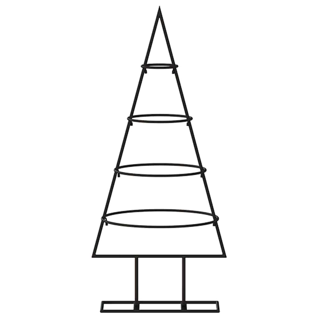 Vidaxl Weihnachtsdekoration Weihnachtsbaum 60 cm Metall Schwarz