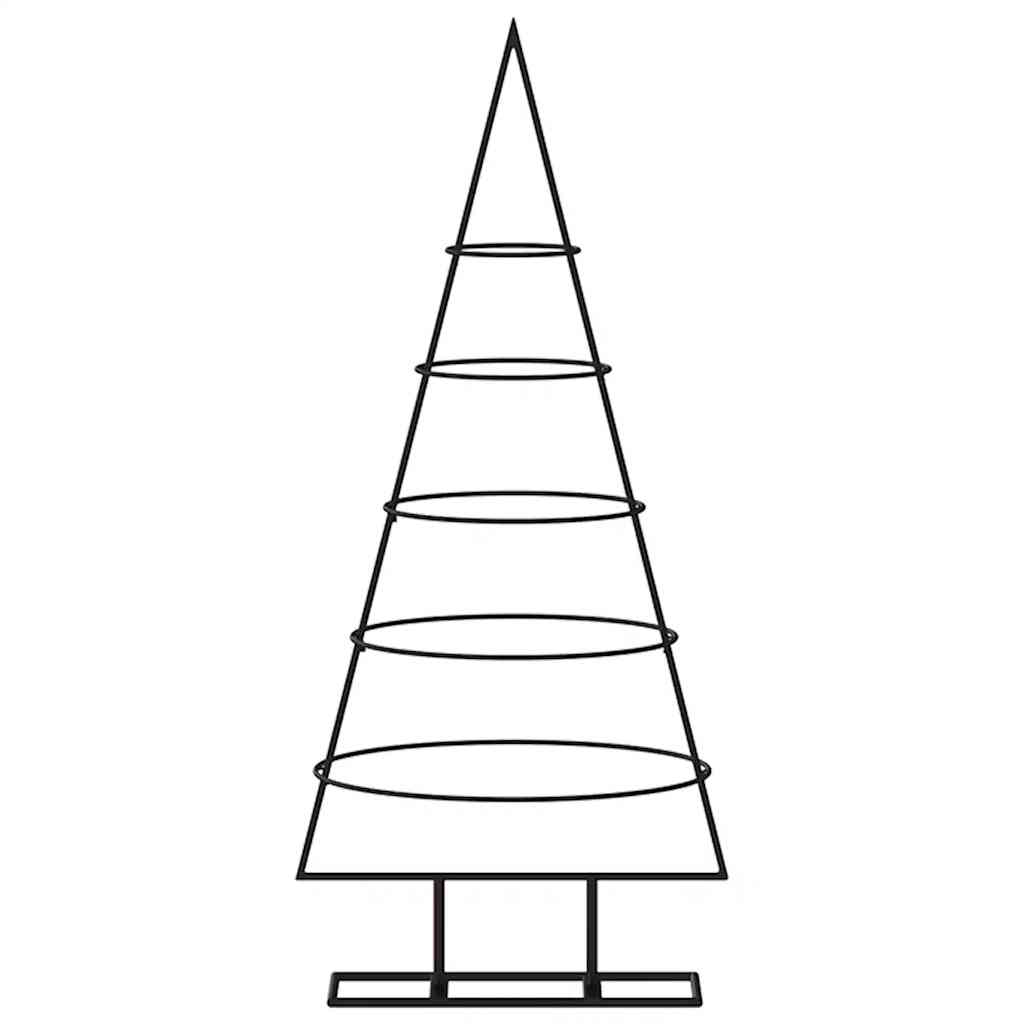 Vidaxl Weihnachtsdekoration Weihnachtsbaum 90 cm Metall Schwarz
