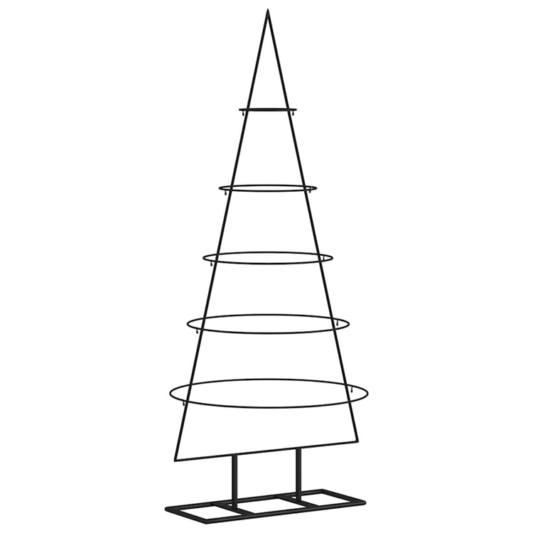 Vidaxl Weihnachtsdekoration Weihnachtsbaum 125 cm Metall Schwarz