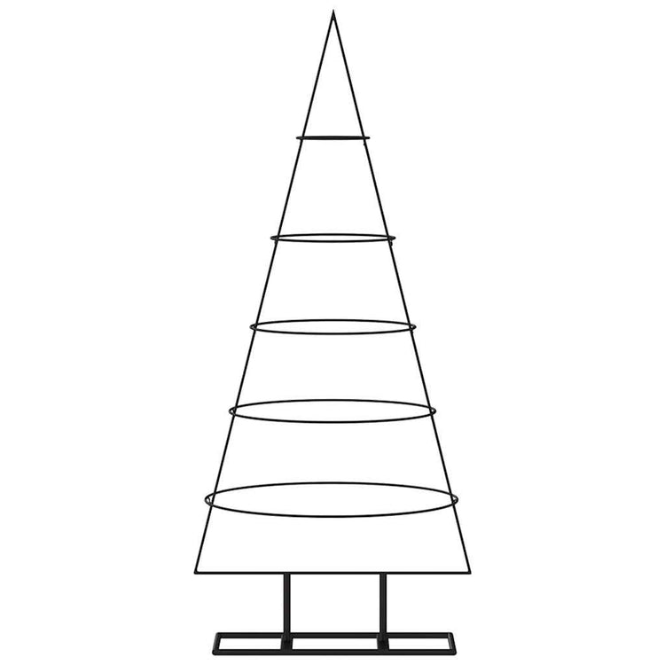 Vidaxl Weihnachtsdekoration Weihnachtsbaum 125 cm Metall Schwarz