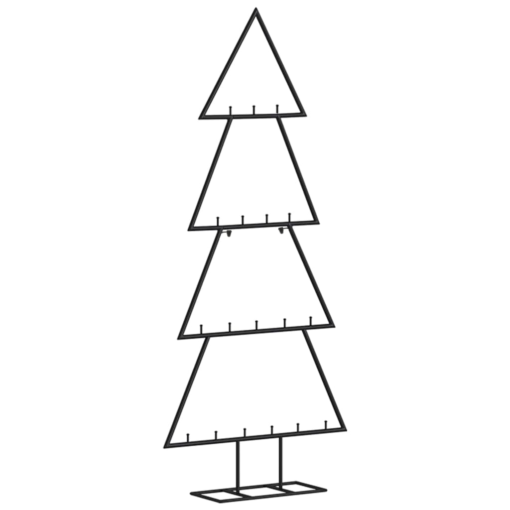 VidaXL Weihnachtsdekoration Weihnachtsbaum 90 cm Metall Schwarz