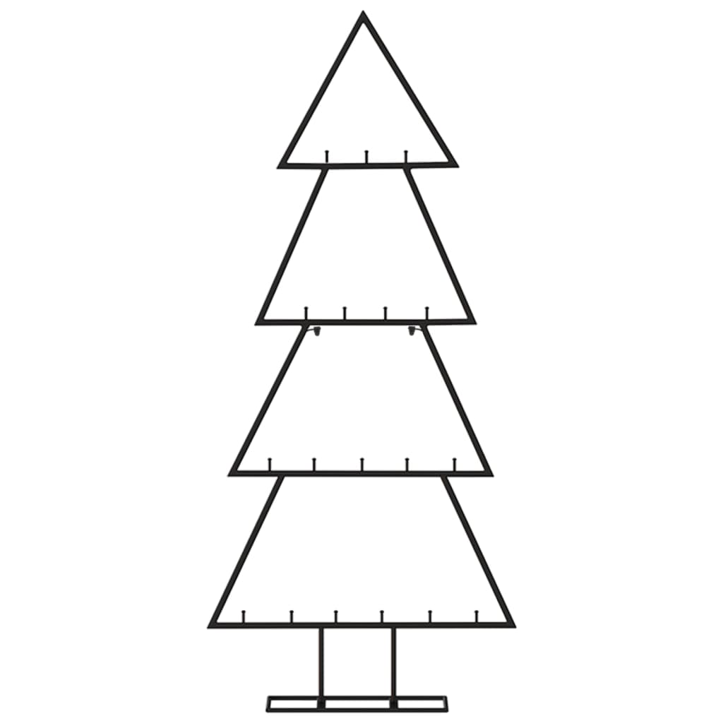 VidaXL Weihnachtsdekoration Weihnachtsbaum 90 cm Metall Schwarz