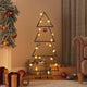 VidaXL Weihnachtsdekoration Weihnachtsbaum 90 cm Metall Schwarz