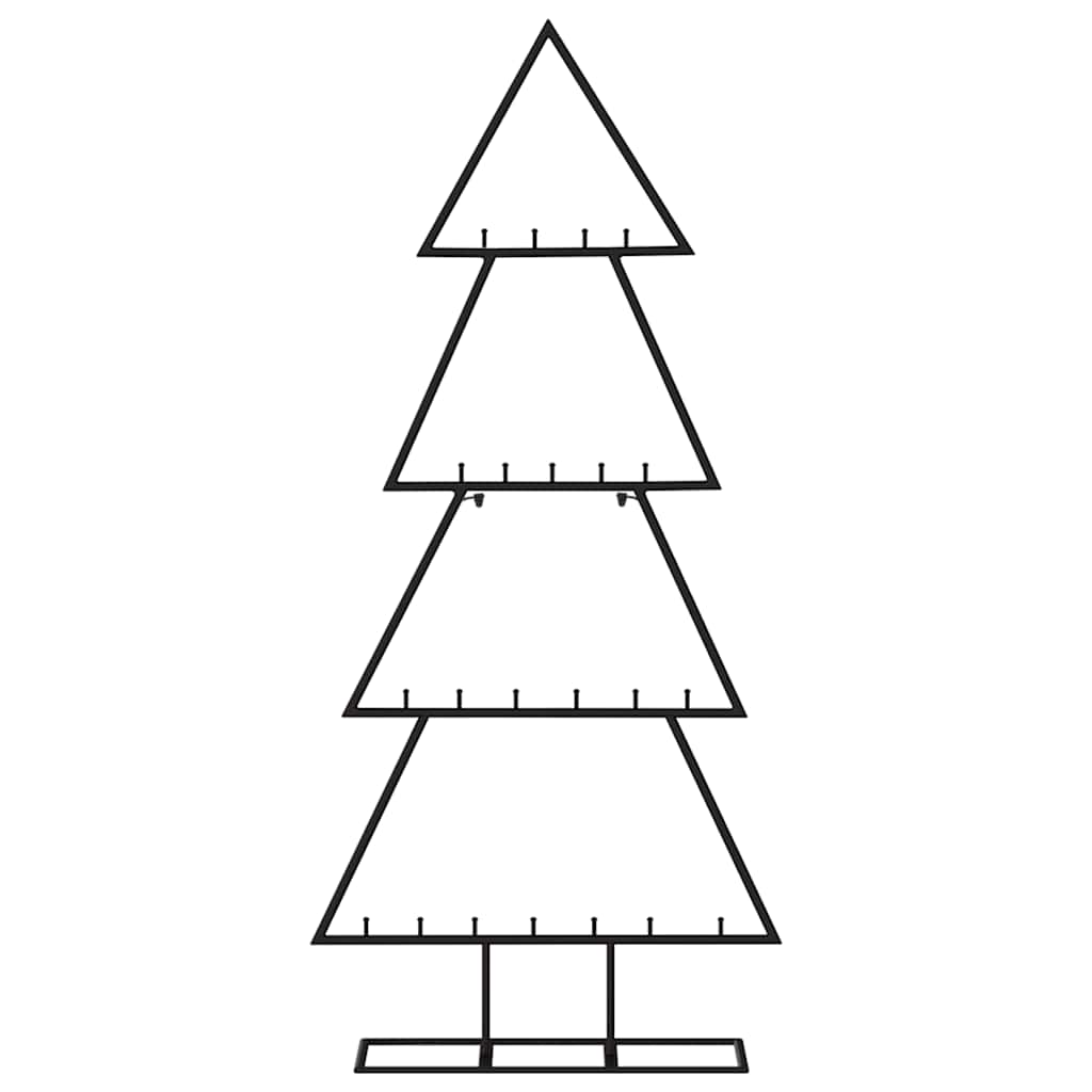 VidaXL Weihnachtsdekoration Weihnachtsbaum 125 cm Metall Schwarz