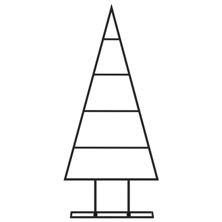 VidaXL Weihnachtsdekoration Weihnachtsbaum 60 cm Metall Schwarz