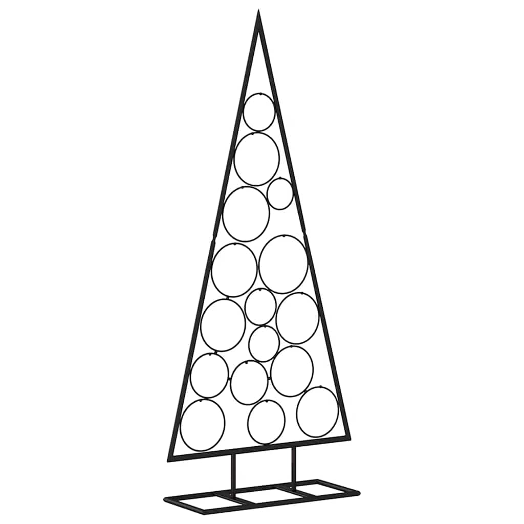 VidaXL Weihnachtsdekoration Weihnachtsbaum 125 cm Metall Schwarz