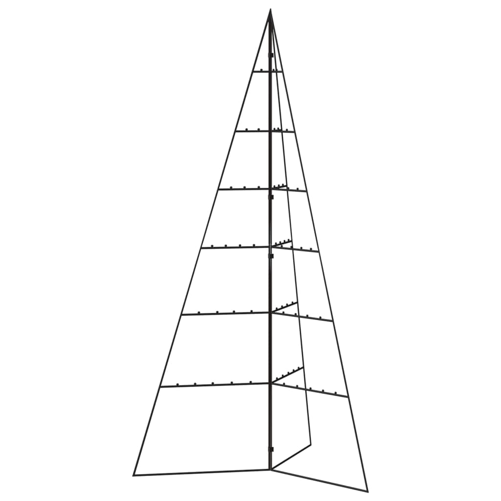 VidaXL Weihnachtsdekoration Weihnachtsbaum 140 cm Metall Schwarz