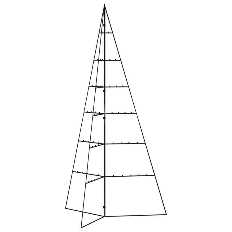 VidaXL Weihnachtsdekoration Weihnachtsbaum 140 cm Metall Schwarz