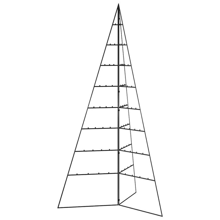 VidaXL Weihnachtsdekoration Weihnachtsbaum 180 cm Metall Schwarz