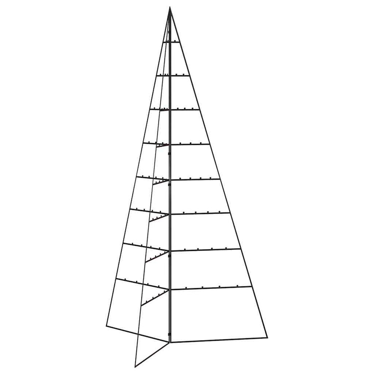 VidaXL Weihnachtsdekoration Weihnachtsbaum 180 cm Metall Schwarz