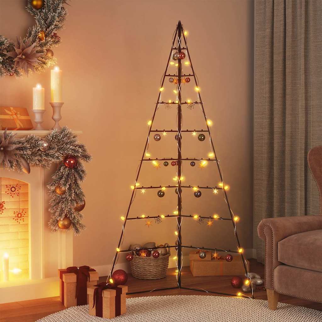 VidaXL Weihnachtsdekoration Weihnachtsbaum 180 cm Metall Schwarz