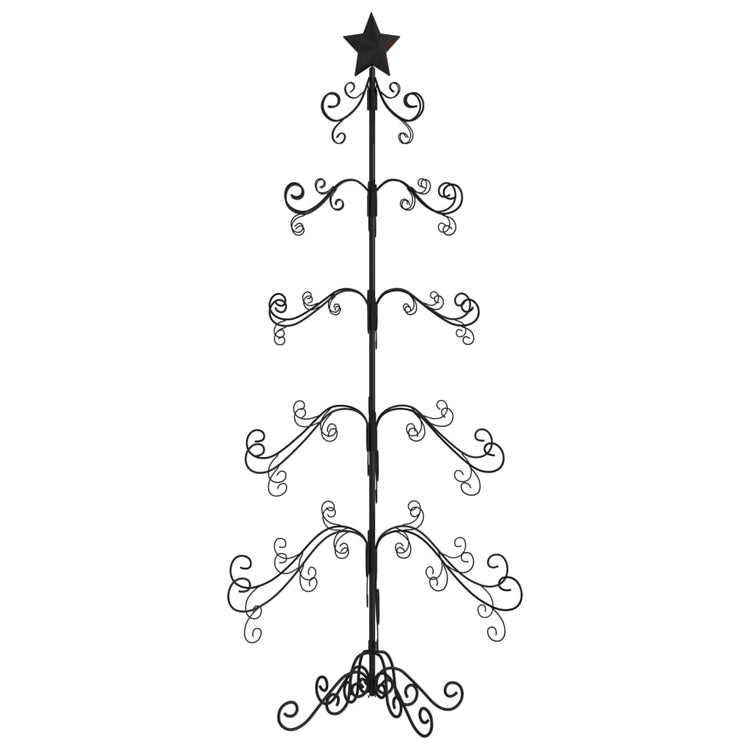 Vidaxl Weihnachtsdekoration Weihnachtsbaum 150 cm Metall Schwarz