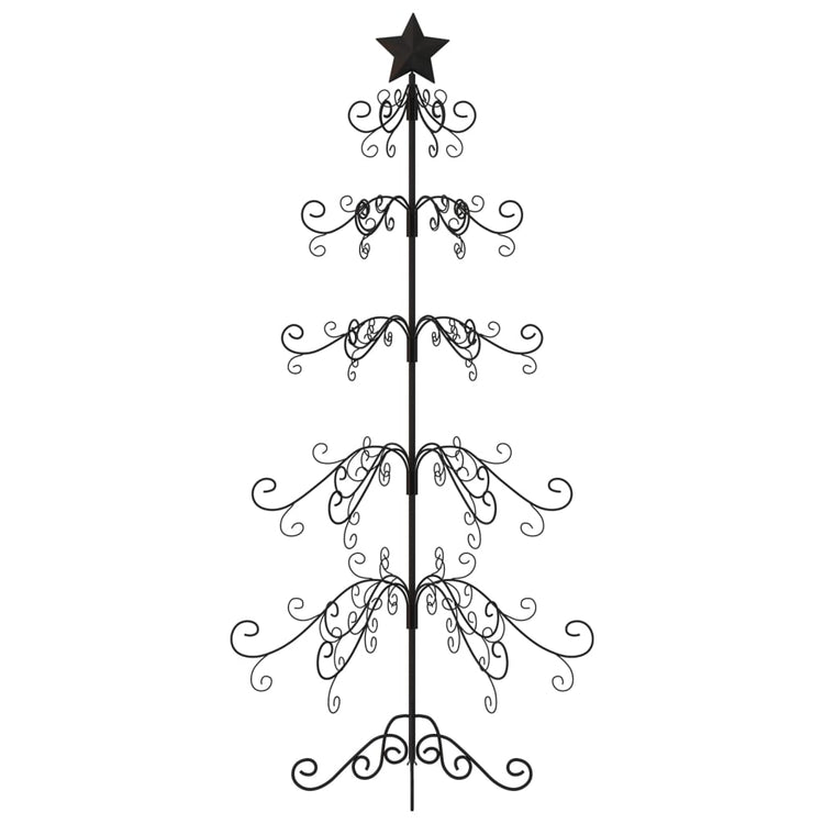 Vidaxl Weihnachtsdekoration Weihnachtsbaum 150 cm Metall Schwarz