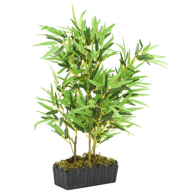 VidaXL Kunstpflanze Bambus 500 Blätter 80 cm grün