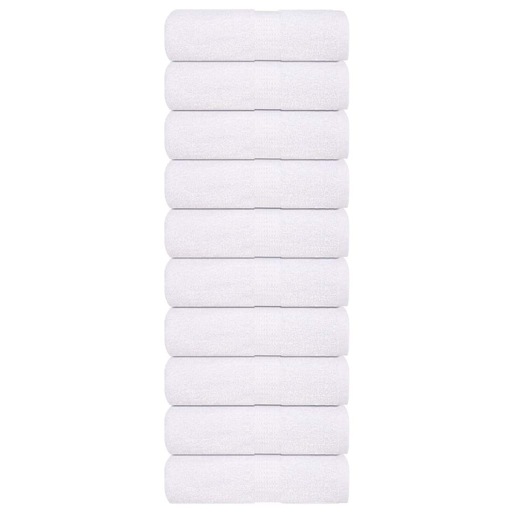 Vidaxl Waschlappen 10 ST 15x21 cm 360 g m² 100% Baumwollweiß