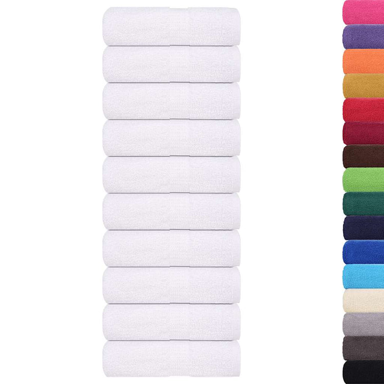 Vidaxl Seifenwisch 10 ST 30 x 30 cm 360 g m² 100% Baumwollweiß