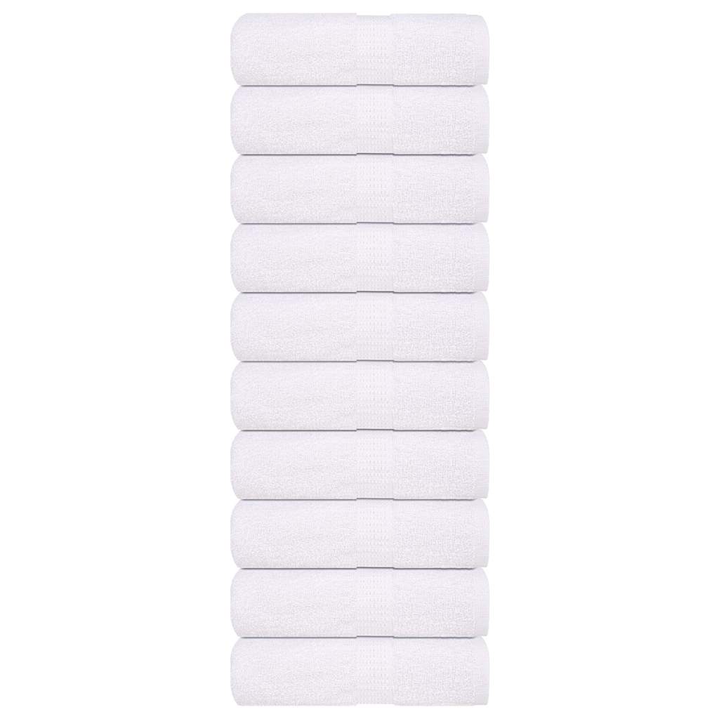 VIDAXL GAST WIPES 10 PCs 30 x 50 cm 360 g m² 100% Baumwollweiß