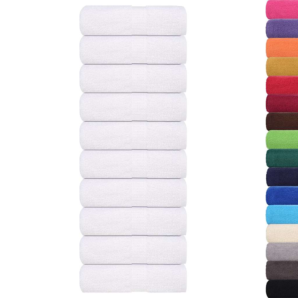 VIDAXL GAST WIPES 10 PCs 30 x 50 cm 360 g m² 100% Baumwollweiß