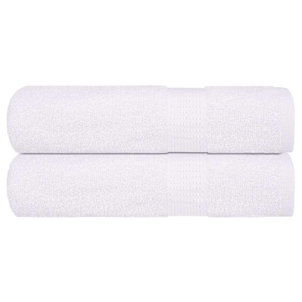VIDAXL -Handtücher 2 ST 50x100 cm 360 g m² 100% Baumwoll weiß