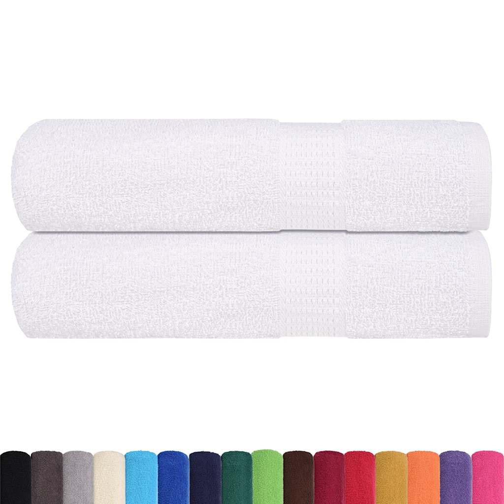 VIDAXL -Handtücher 2 ST 50x100 cm 360 g m² 100% Baumwoll weiß