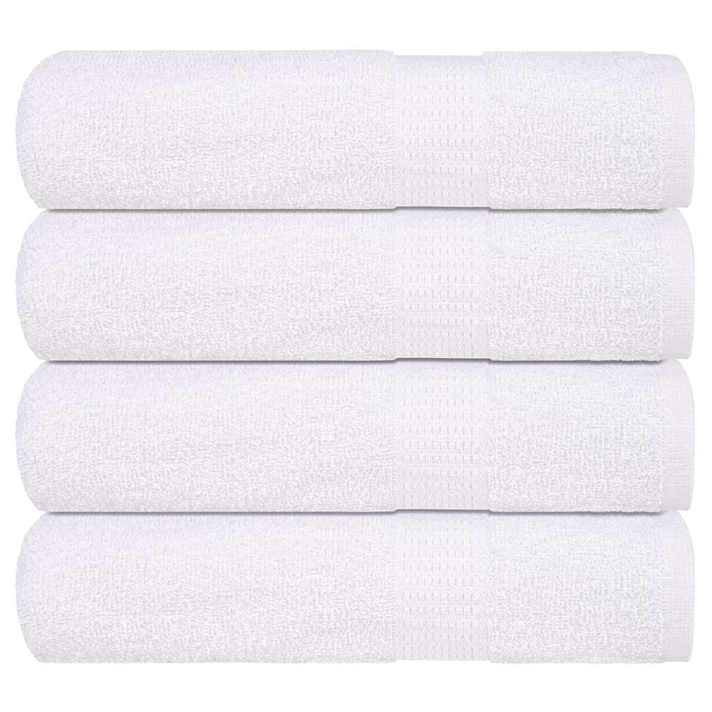 VIDAXL -Handtücher 4 ST 50x100 cm 360 g m² 100% Baumwoll weiß