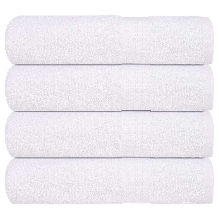 VIDAXL -Handtücher 4 ST 50x100 cm 360 g m² 100% Baumwoll weiß