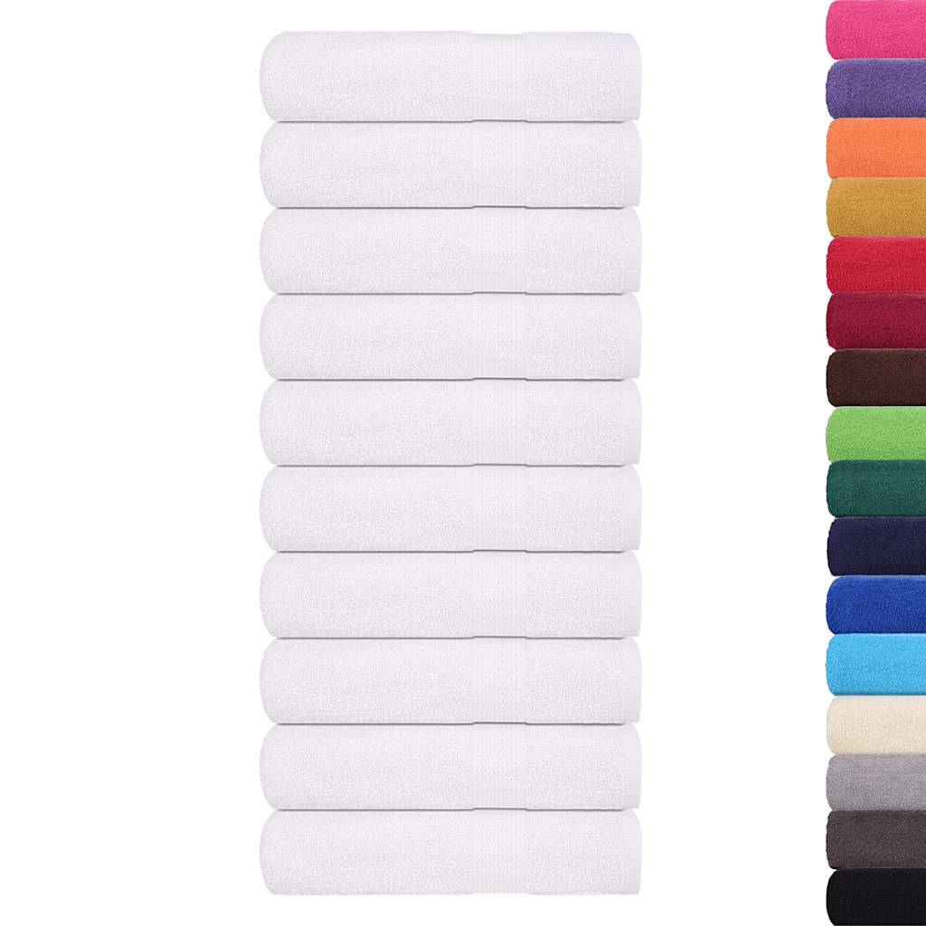 VIDAXL -Handtücher 10 ST 50x100 cm 360 g m² 100% Baumwollweiß