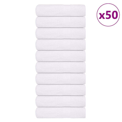 VIDAXL -Handtücher 50 ST 50x100 cm 360 g m² 100% Baumwollweiß