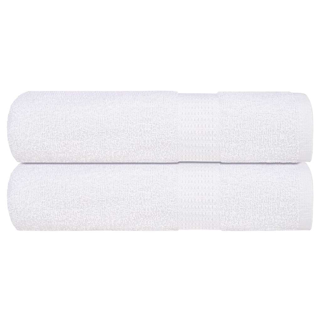 VIDAXL Duschtücher 2 ST 70x140 cm 360 g m² 100% Baumwollweiß