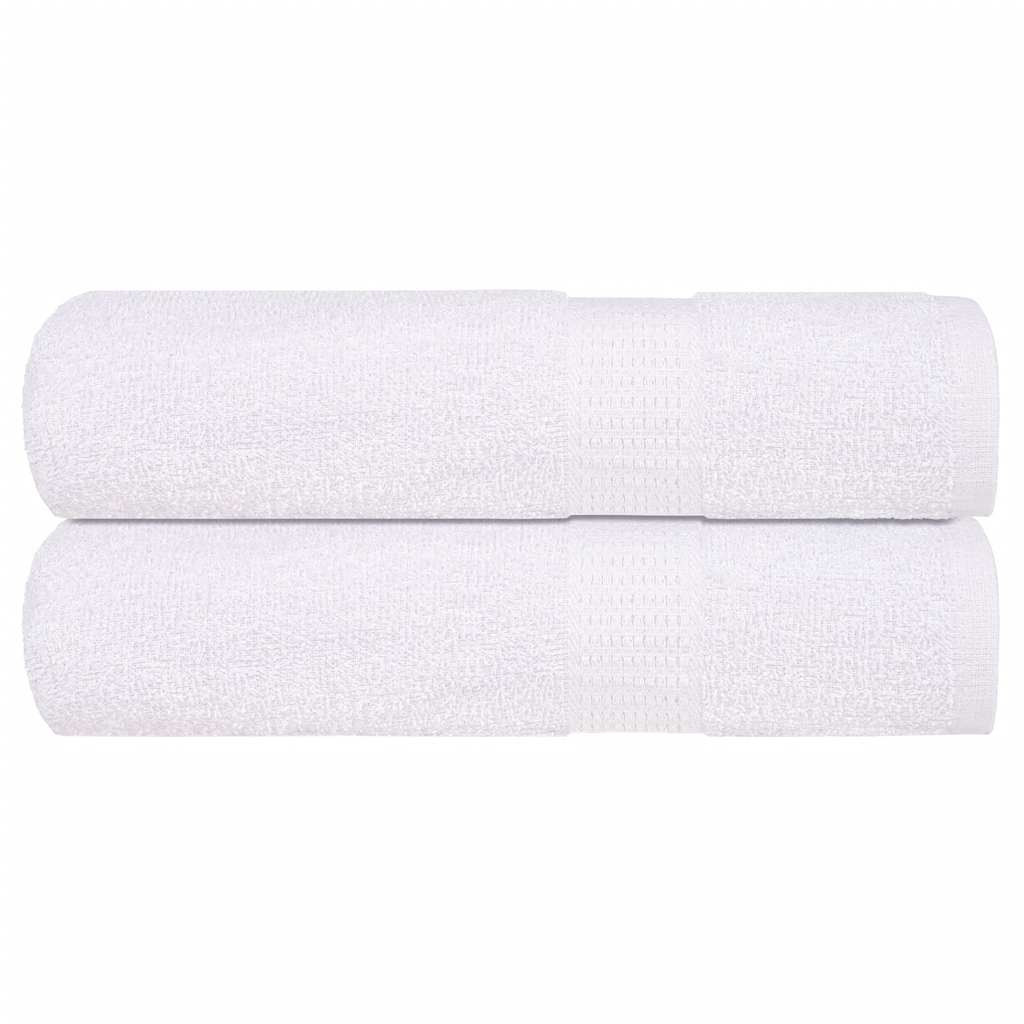 Vidaxl Badetücher 2 ST 100x150 cm 360 g m² 100% Baumwollweiß