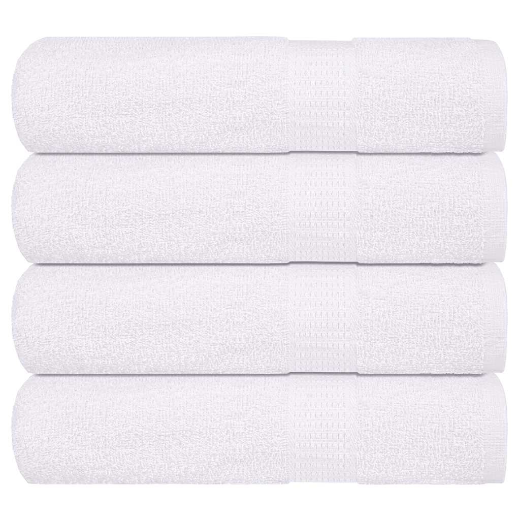 Vidaxl Badetücher 4 Stcs 100x150 cm 360 g m² 100% Baumwollweiß
