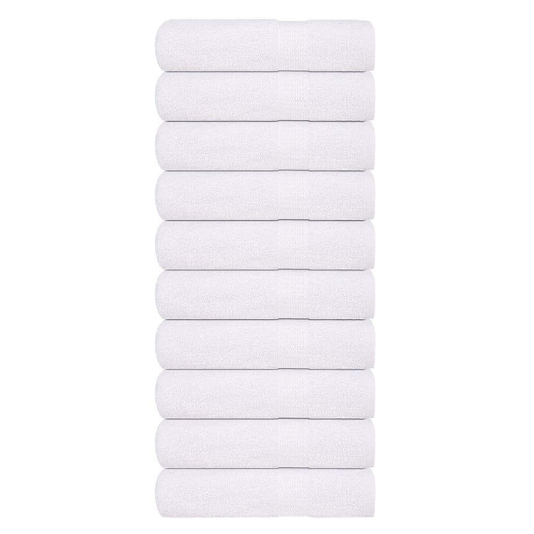 Vidaxl Badetücher 10 Stcs 100x150 cm 360 g m² 100% Baumwollweiß