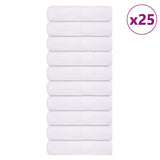 Vidaxl Badetücher 25 ST 100x150 cm 360 g m² 100% Baumwollweiß - afbeelding 1