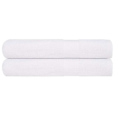 VIDAXL -Handtücher 2 PCs 100x200 cm 360 g m² 100% Baumwollweiß