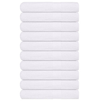VIDAXL -Handtücher 10 Stcs 100x200 cm 360 g m² 100% Baumwollweiß