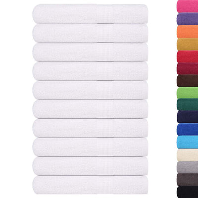 VIDAXL -Handtücher 10 Stcs 100x200 cm 360 g m² 100% Baumwollweiß