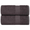 Vidaxl Waschlappen 2 ST 15x21 cm 360 g m² 100% Baumwoll -Anthrazitfarbe