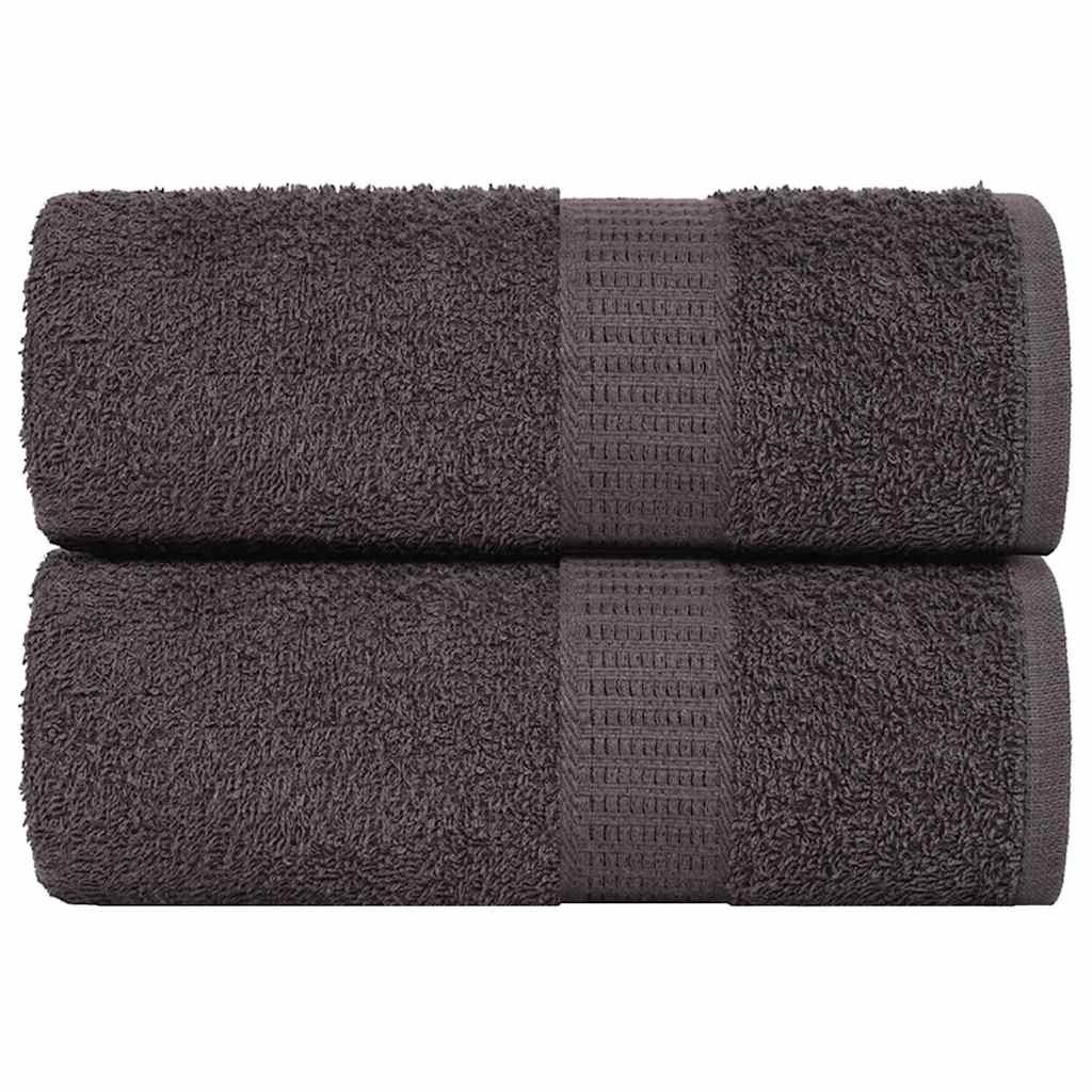 Vidaxl Waschlappen 2 ST 15x21 cm 360 g m² 100% Baumwoll -Anthrazitfarbe