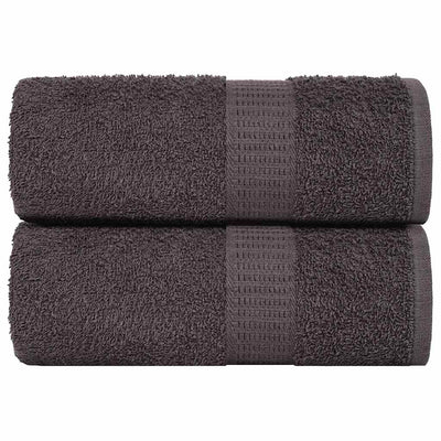 Vidaxl Waschlappen 2 ST 15x21 cm 360 g m² 100% Baumwoll -Anthrazitfarbe